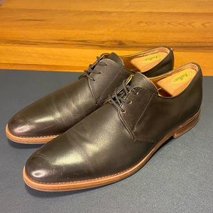 Aldo Almond Toe Leather Derby Dress Shoes